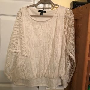 Beautiful lace covered top by Style & Co